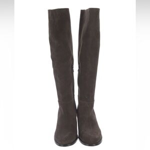 Barney’s Brown Suede Tall Riding Boots